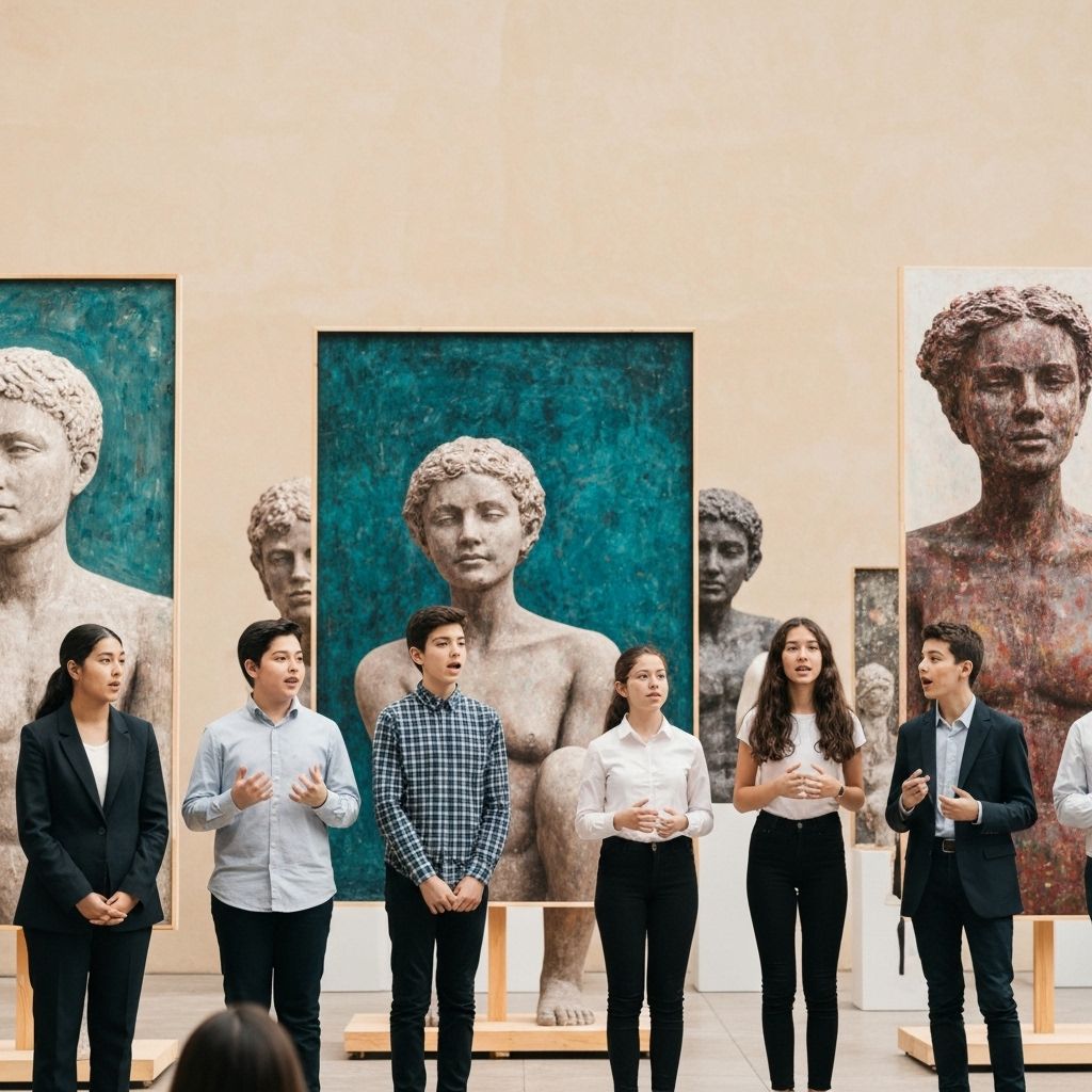 Presentación artística de estudiantes